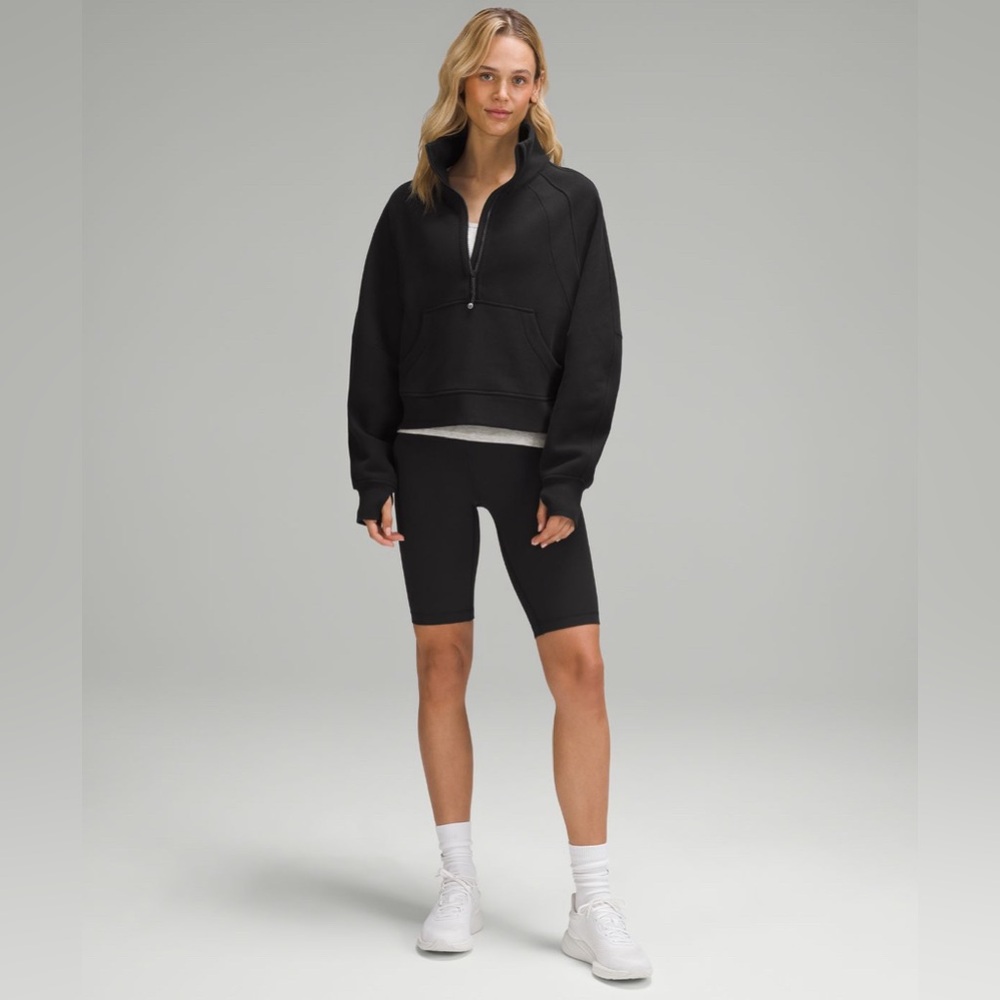 Lululemon Scuba Oversized Funnel-Neck Half Zip- Black- XS/S